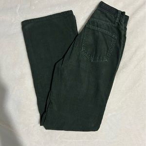 Green corduroy jeans, size 22 but fits smaller, gently worn,